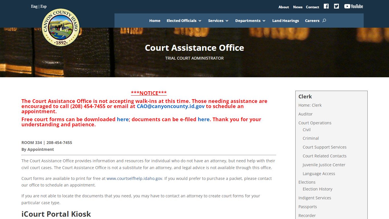 Court Assistance Office | Canyon County